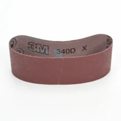 3M Cloth Belt 340D, P100 X-weight, 6 in x 132 in, Film-lok, Single-flex (20 Pack)