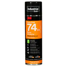 3M Foam Fast Spray Adhesive 74CA, Low VOC <25%, Orange, 24 fl oz (Net Wt 19 oz)