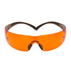 3M SecureFit Safety Glasses SF406SGAF-BLA, Black/Brown, Orange Scotchgard Anti-fog Lens 20 EA/Case