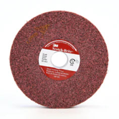 Scotch-Brite Metal Finishing Convolute Wheel, MF-WL, 6A Medium, 6 in x 1 in x 1 in