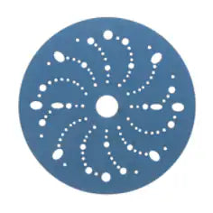 3M Hookit Blue Abrasive Disc 321U, 36180, 6 in, 320, Multi-hole, 50 Discs/Carton