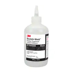 3M Scotch-Weld Rubber Toughened Instant Adhesive RT5000B, Black, 500 Gram, 1 Bottle