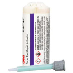 3M Super Fast Repair Adhesive 04747, Amber, 47.3 mL Cartridge