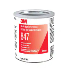 3M Nitrile High Performance Rubber and Gasket Adhesive 847, Brown, 1 Gallon