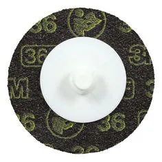 3M Roloc Disc 361F, 36 YF-weight, TR, 2 in, Die R200P