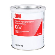 3M Neoprene High Performance Contact Adhesive 1357, Gray-Green, 1 Quart