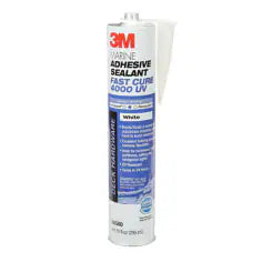 3M Marine Adhesive Sealant 4000UV, PN06580, White, 295 mL Cartridge