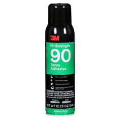 3M Hi-Strength Spray Adhesive 90, Clear, 16 fl oz Can (Net Wt 12.23 oz)