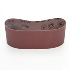 3M Cloth Belt 340D, 80 X-weight, 4 in x 24 in, Film-lok, Single-flex, (50 Pack)