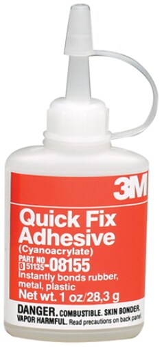 3M Quick Fix Adhesive 08155, 1 oz Bottle