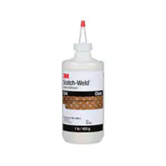 3M Scotch-Weld Instant Adhesive CA4, Clear, 1 Pound, 1 Bottle