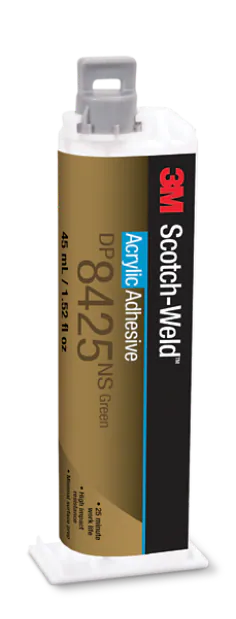 3M Scotch-Weld Acrylic Adhesive DP8425NS, Green, 45 mL Duo-Pak