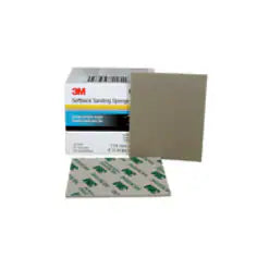 3M Softback Sanding Sponge 02600, 115 mm x 140 mm (4 1/2 in x 5 1/2 in), Microfine, 20 sponges/Pack