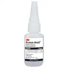 3M Scotch-Weld Plastic & Rubber Instant Adhesive PR100, Clear, 20 Gram