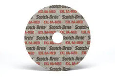 Scotch-Brite EXL Unitized Wheel, XL-UW, 8A Medium, 3 in x 1/4 in x 3/8 in (40 Pack)
