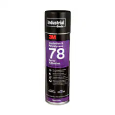 3M Polystyrene Foam Insulation Spray Adhesive 78, Clear, 24 fl oz (Net Wt 17.9 oz)