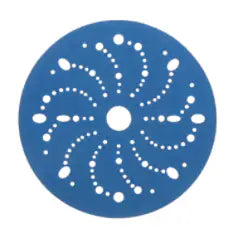 3M Hookit Blue Abrasive Disc 321U, 36174, 6 in, 120, Multi-hole, 50 Discs/Carton