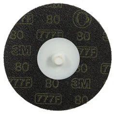 3M Roloc Disc 777F, 80 YF-weight, TR, 3 in, Die R300V 50/Pack