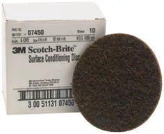 Scotch-Brite Surface Conditioning Disc, SC-DH, 07450, A/O Coarse, 4 in x NH