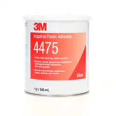 3M Industrial Plastic Adhesive 4475, Clear, 1 Quart