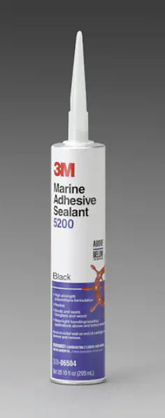 3M Marine Adhesive Sealant 5200, Black, 295 mL Cartridge
