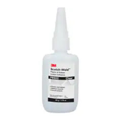 3M Scotch-Weld Plastic & Rubber Instant Adhesive PR600, Clear, 50 Gram