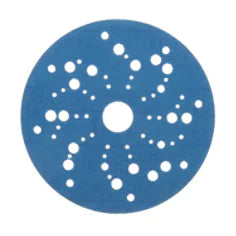 3M Hookit Blue Abrasive Disc 321U, 36160, 5 in, 150, Multi-hole, 50 Discs/Carton