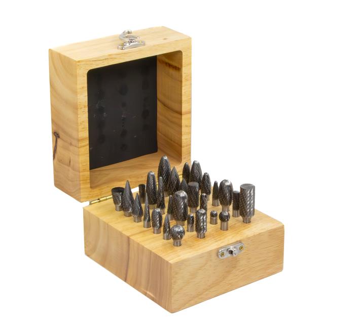 28 Piece Carbide Bur Set (SA1, SA3, SA5, SC1, SC3, SC5, SD1, SD3, SD5, SE1, SE3, SE5, SF1, SF3, SF5, SG1, SG3, SG5, SH2, SH5, SL1, SL2, SL4, SM3, SM4, SM5, SN1 and SN4)