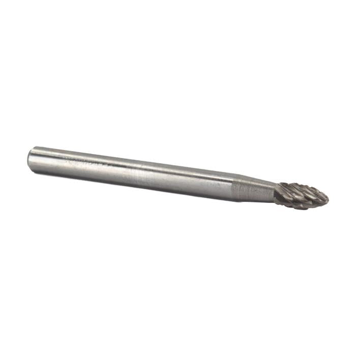 SH-53 3/16" X 3/8" SH53 Flame Carbide Bur 1/8" Shank