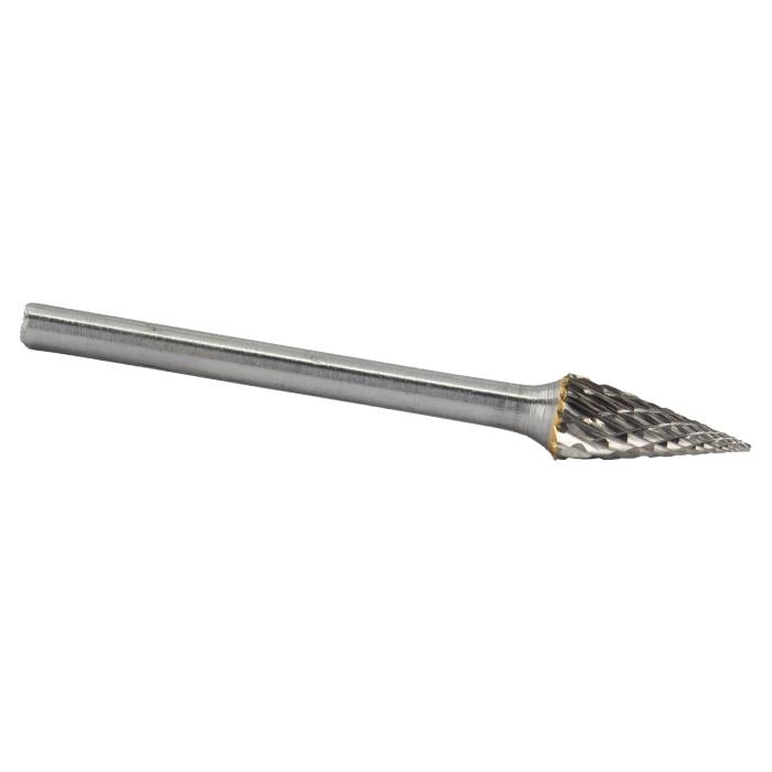 SM-41 1/8" X 11/32" Cone Pointed End Carbide Bur 1/8" Shank
