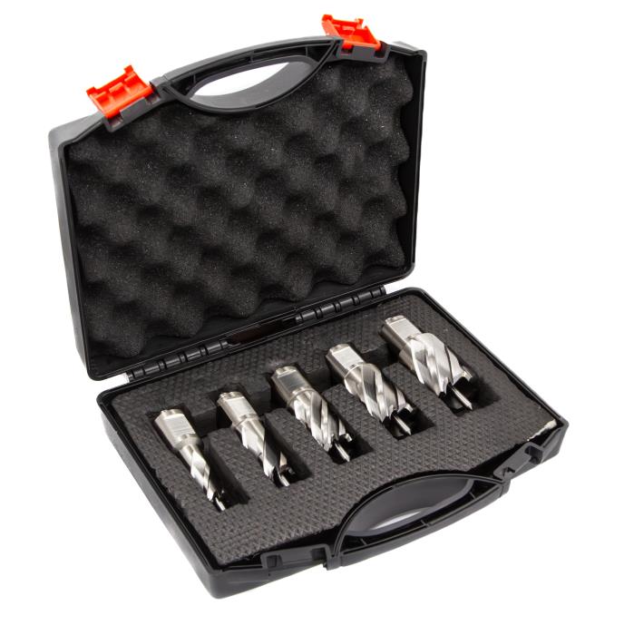 Annular Cutter Set 5 Pieces 1 Inch Depth of Cut