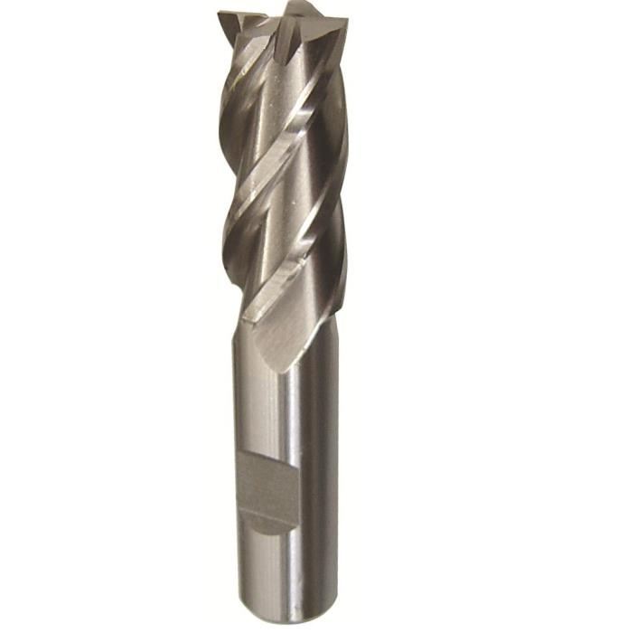 1-1/4" X 1-1/4" HSS 4 Flute Single End Center Cutting End Mill