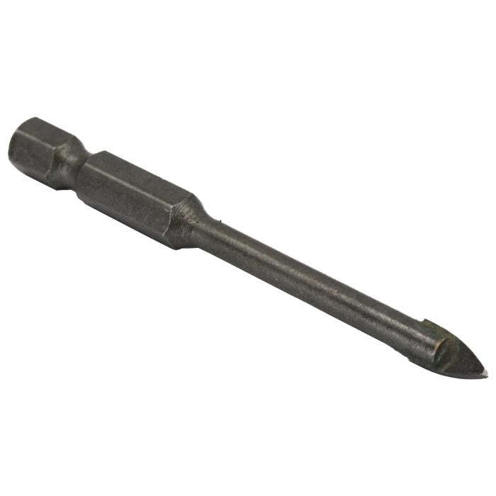 3/16" Carbide Tipped Glass & Tile Drill Bit with Hex Shank