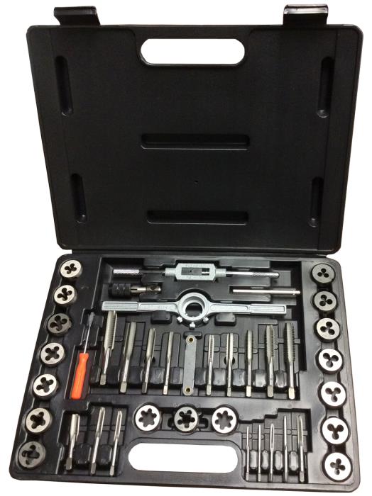3.00mm - 12.00mm Carbon Steel Tap and Die Set with Round Die