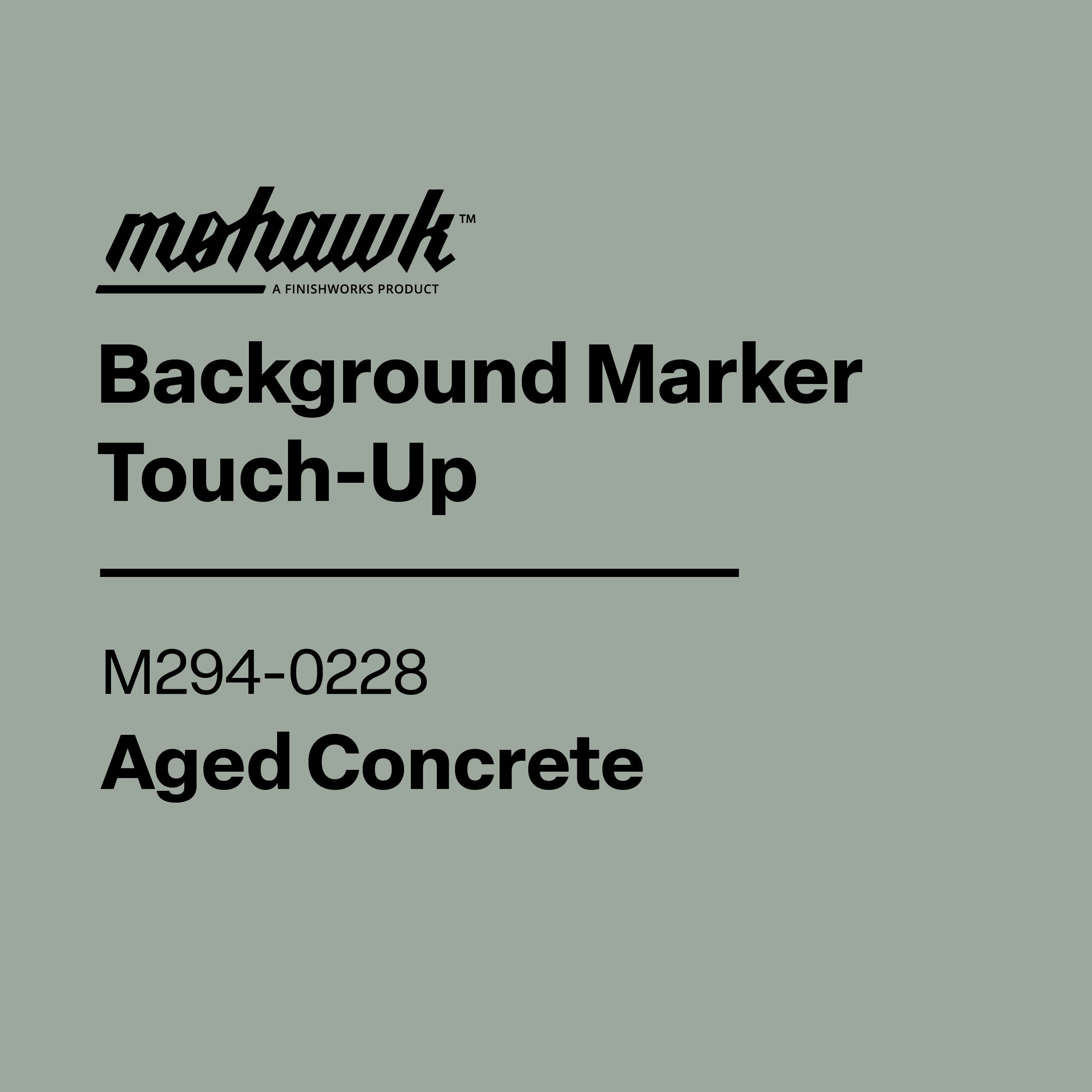 Mohawk Background Marker Touch-Up label for Repose Grey on a gray background