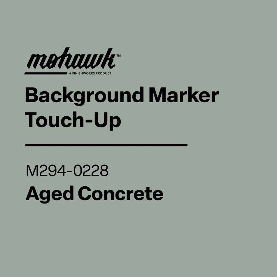 Mohawk Background Marker Touch-Up label for Repose Grey on a gray background