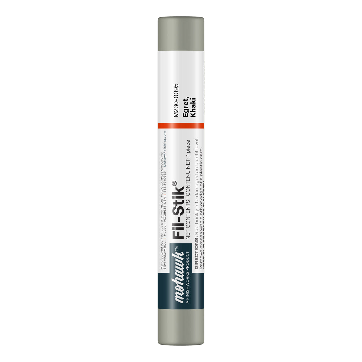 Mohawk Egret Khaki Fil-Stik wax putty stick for wood repair