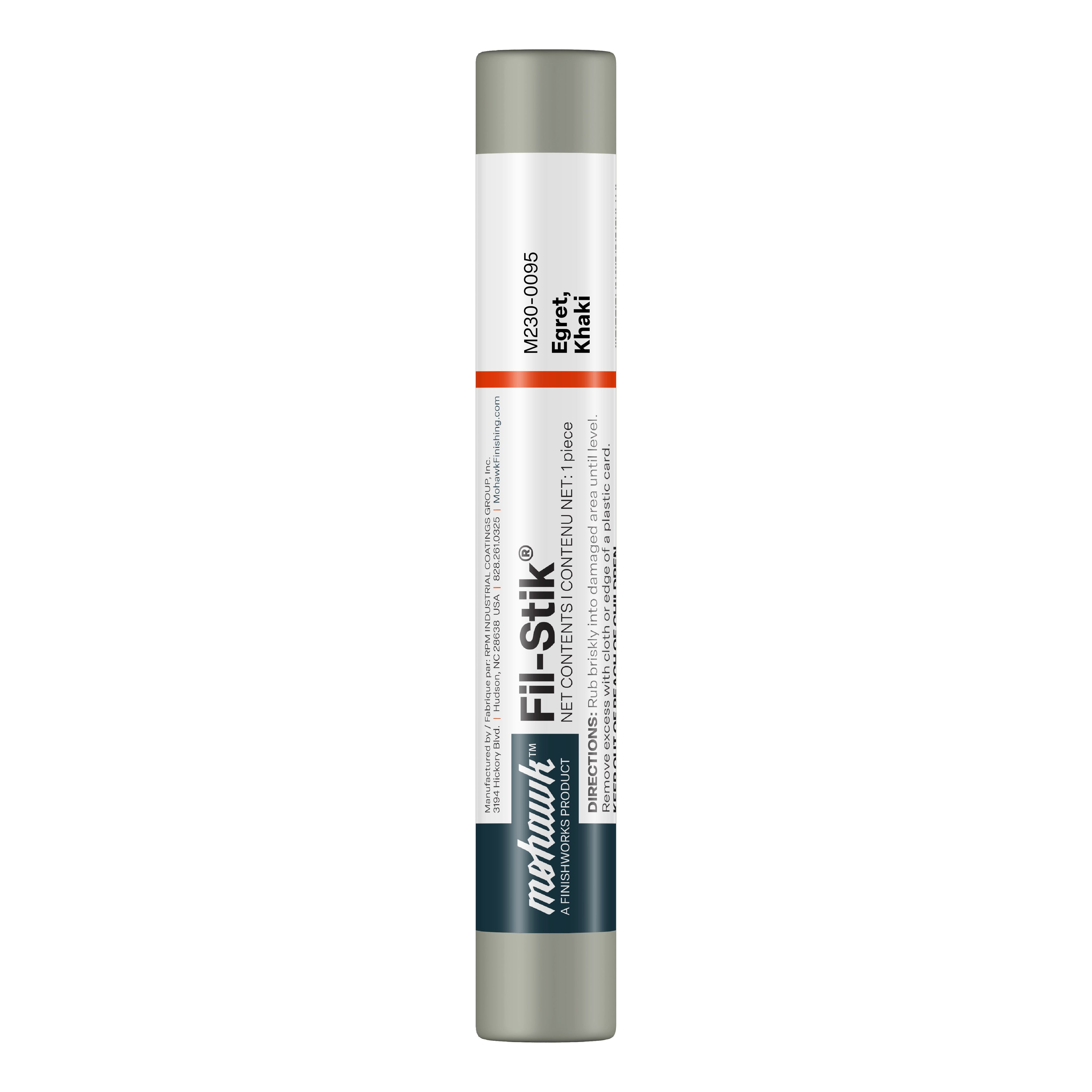 Mohawk Egret Khaki Fil-Stik wax putty stick for wood repair