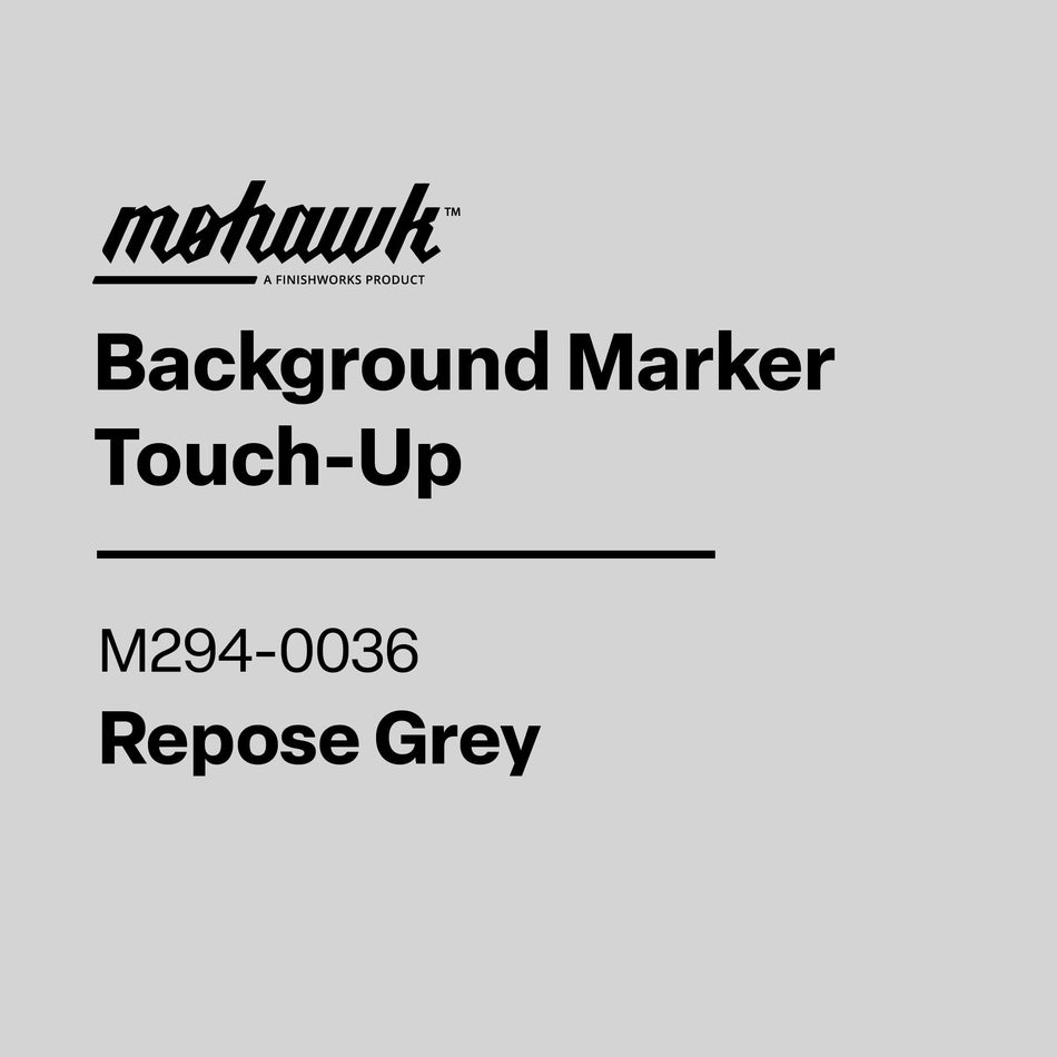 Mohawk Repose Grey background marker touch-up pen for wood finish repair