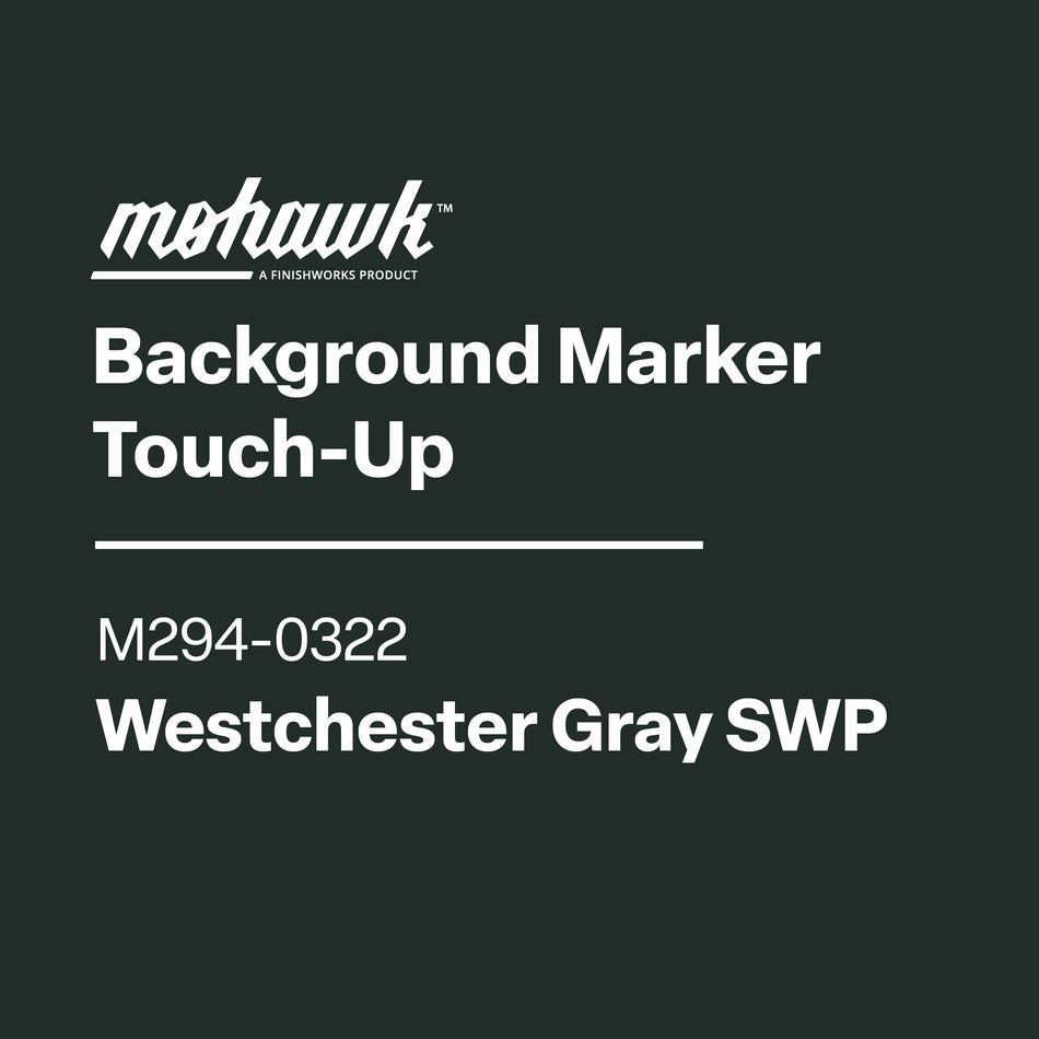 Mohawk Background Marker Touch-Up label with product details on a black background