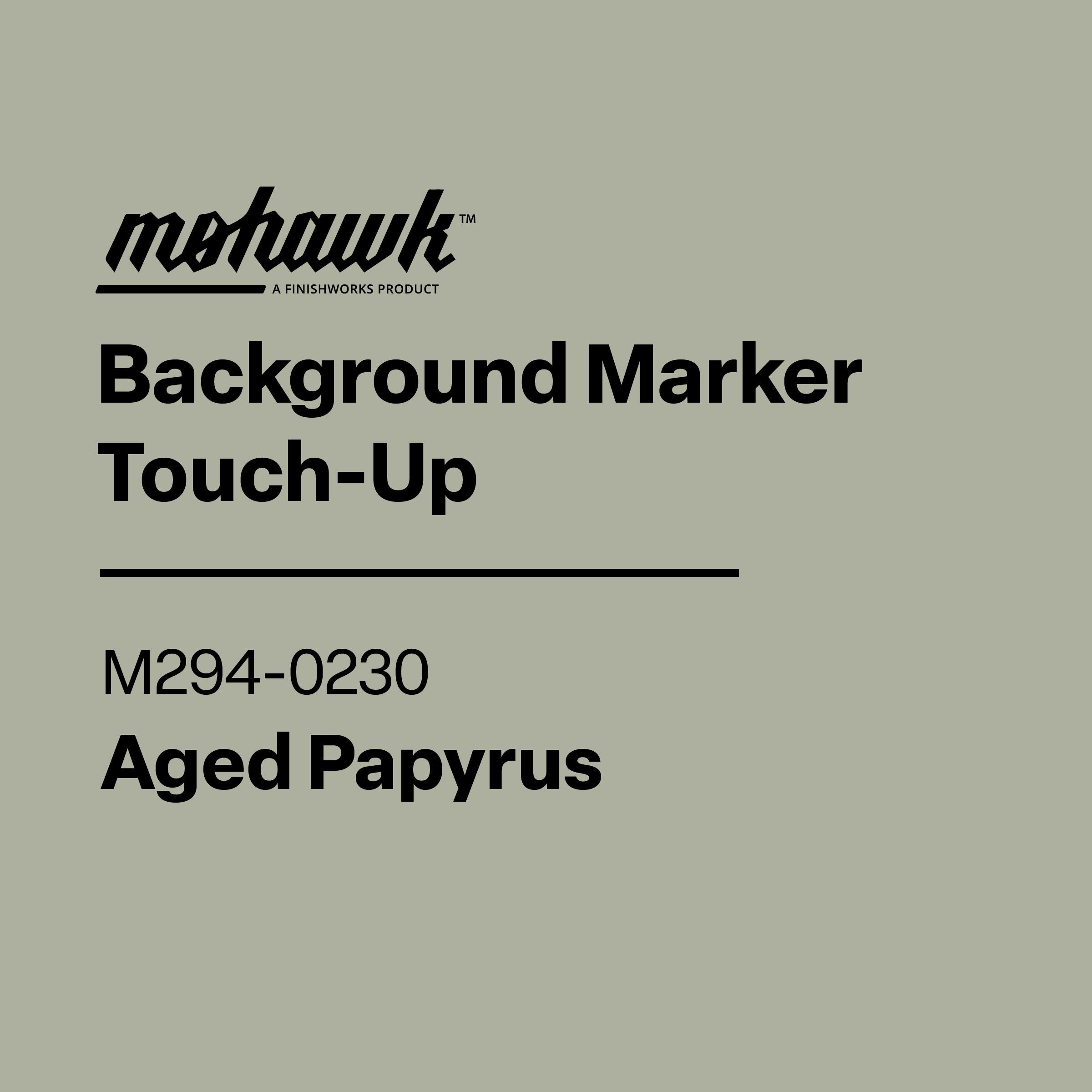 Mohawk Background Marker Touch-Up label for Repose Grey on a gray background