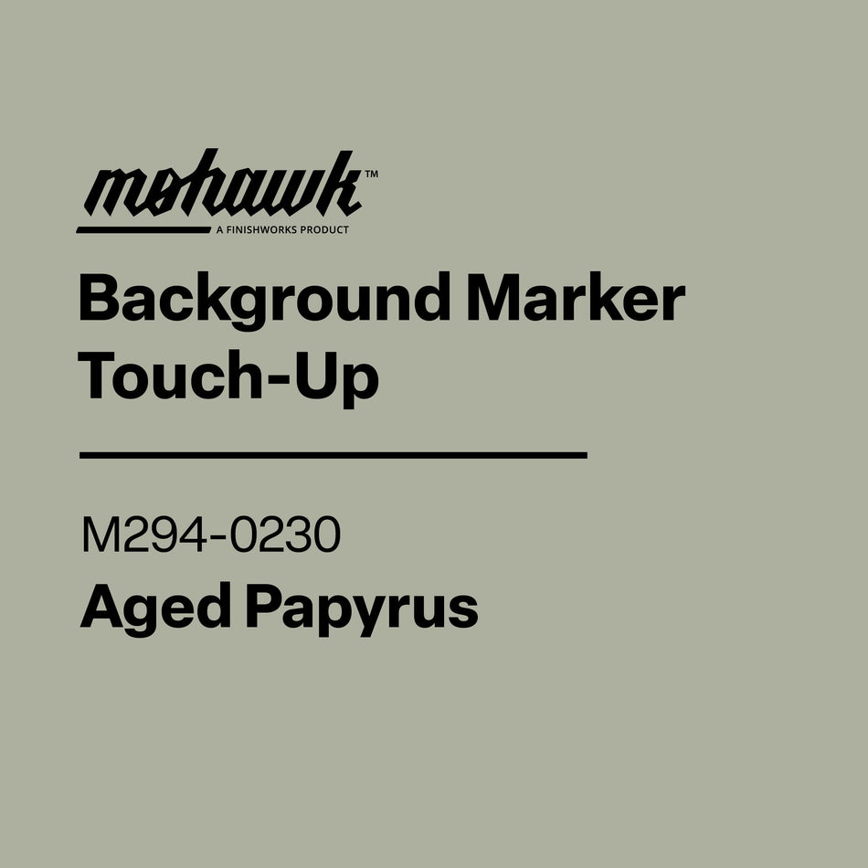 Mohawk Background Marker Touch-Up label for Repose Grey on a gray background