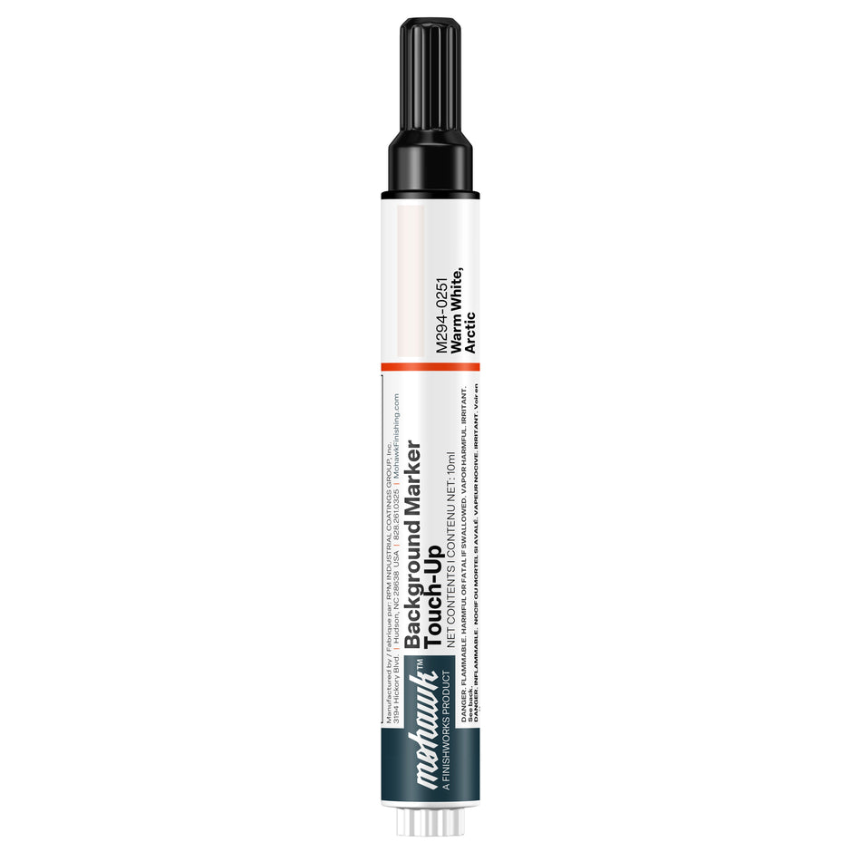 Mohawk Warm White Arctic background marker touch-up pen for wood finish repair