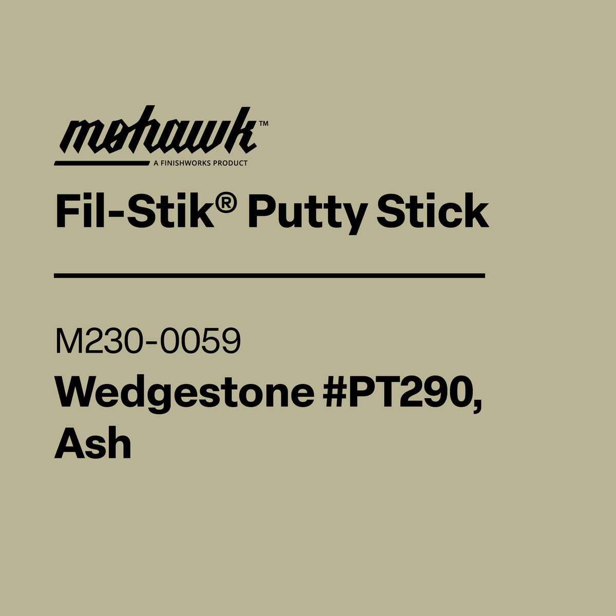 Mohawk M230-0059 Wedgestone Ash furniture touch-up filler stick