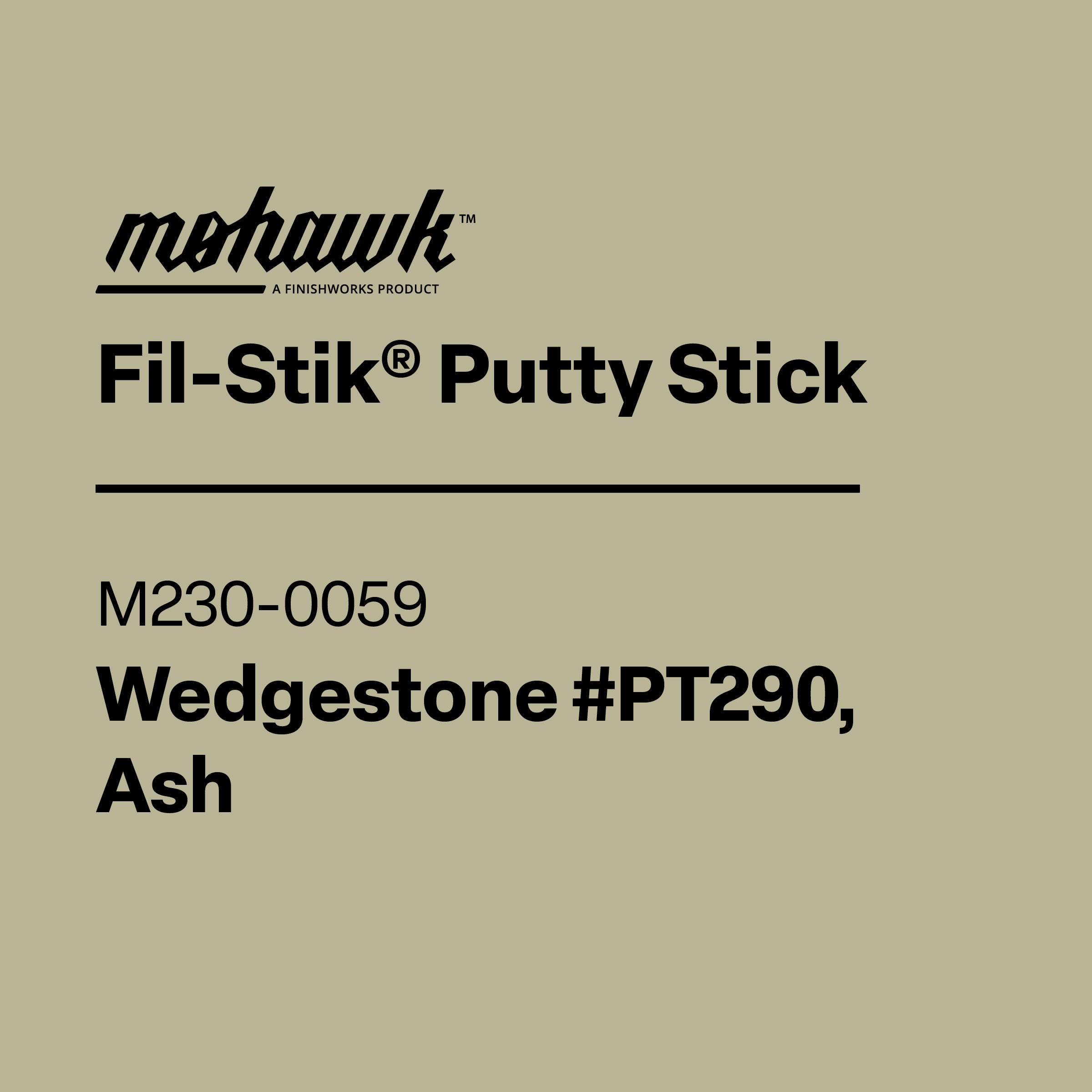Mohawk M230-0059 Wedgestone Ash furniture touch-up filler stick