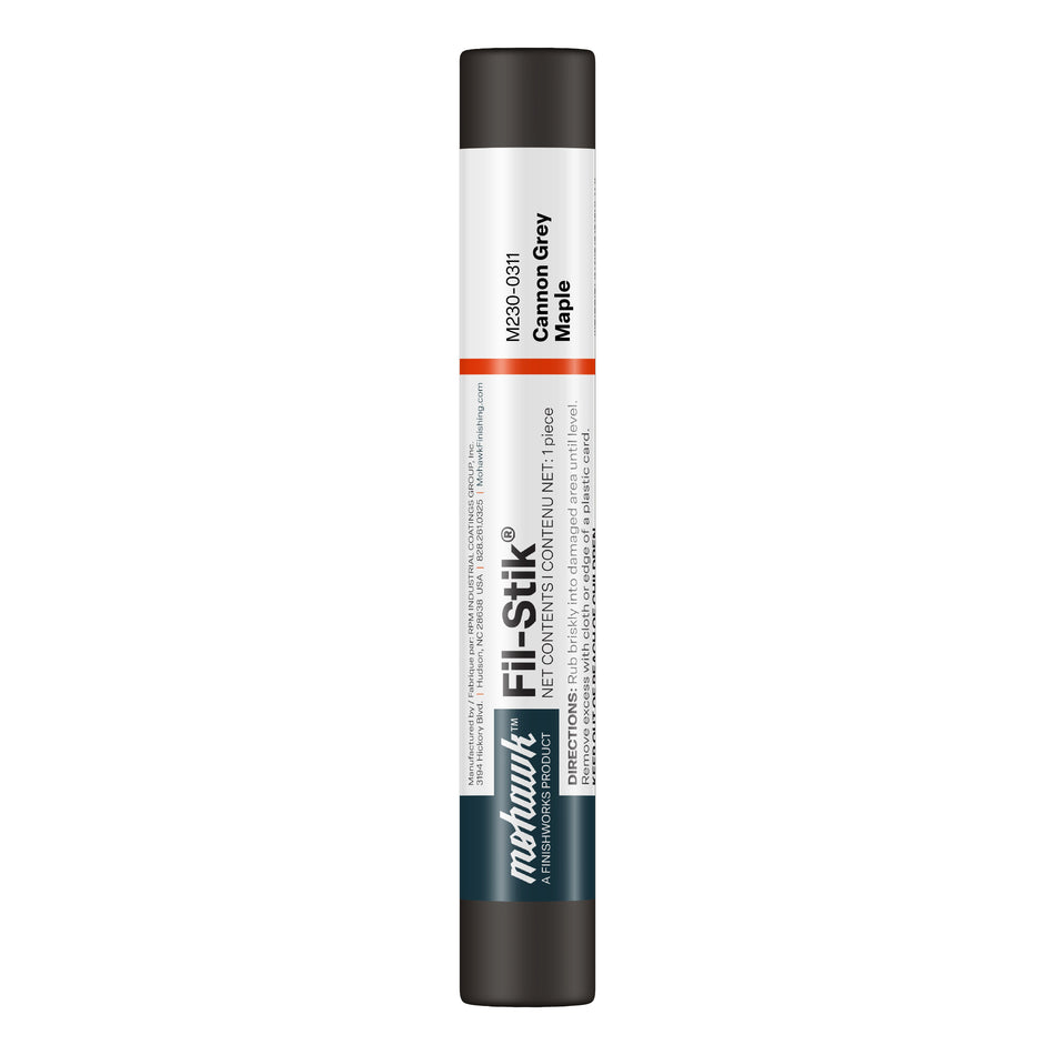 Mohawk Cannon Grey Maple Fil-Stik wax putty stick for wood repair
