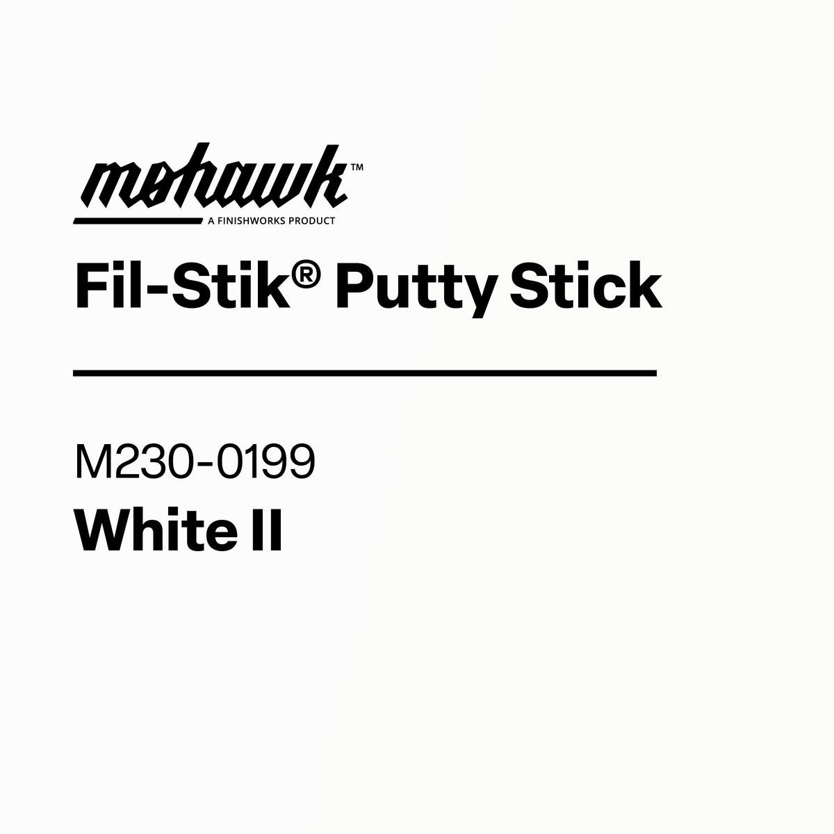 Mohawk M230-0199 White II furniture touch-up filler stick