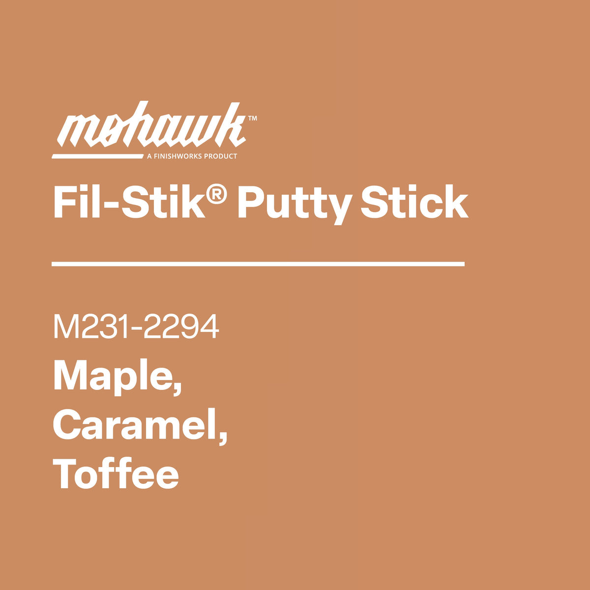 Mohawk Fil-Stik semi-hard wax wood repair touch-up stick M231-2294
