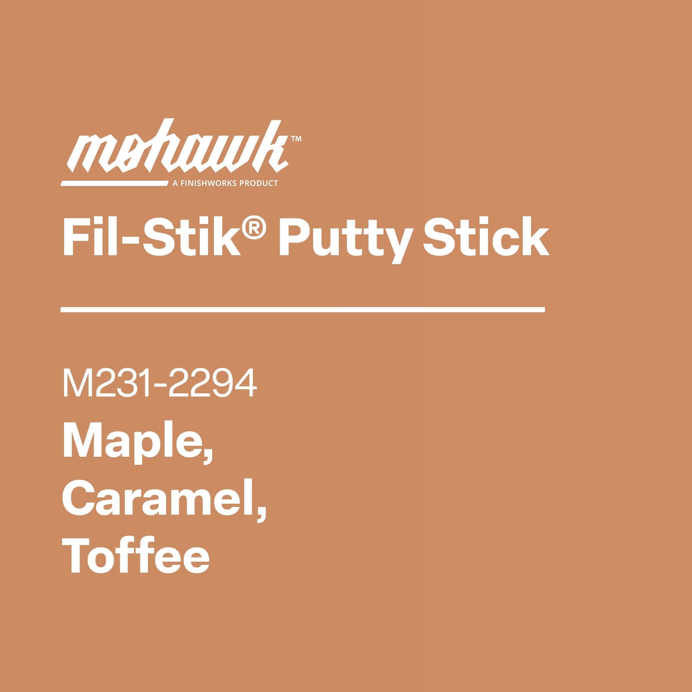 Mohawk Fil-Stik semi-hard wax wood repair touch-up stick M231-2294