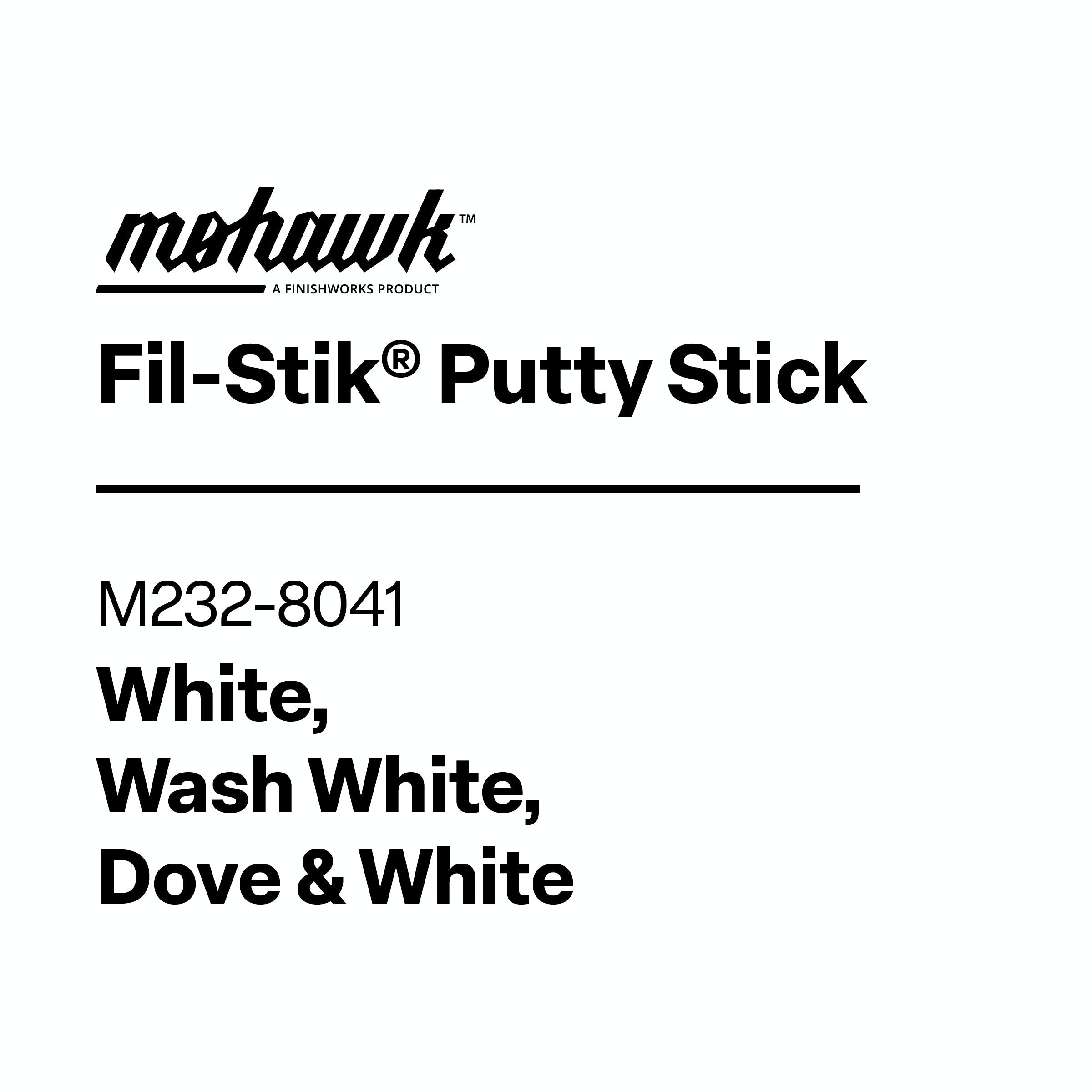 Mohawk M232-8041 White furniture scratch and nick touch-up stick